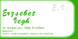 erzsebet vegh business card