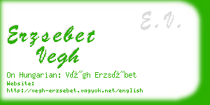 erzsebet vegh business card